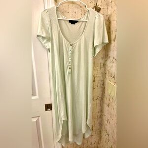 Hatch Pointelle Nightgown- Seaglass